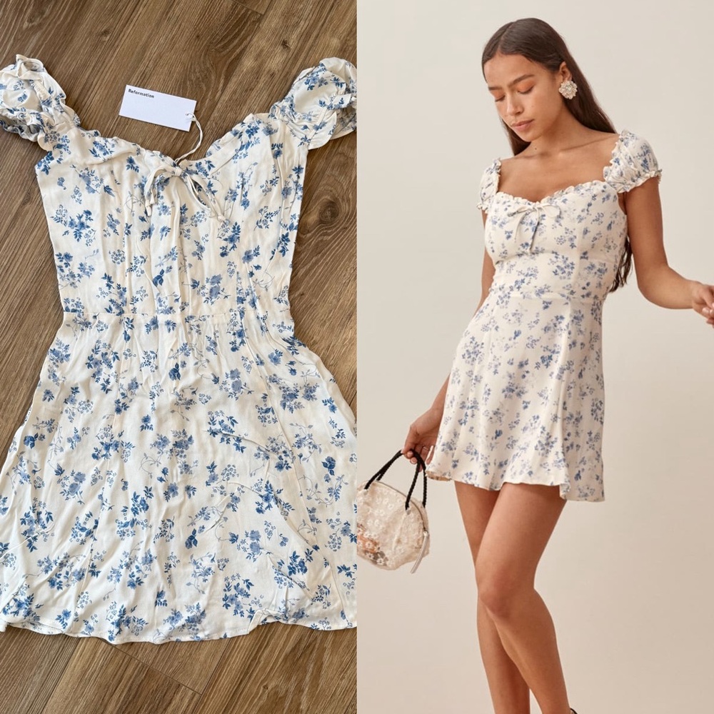 Reformation Pacey Dress in Lula